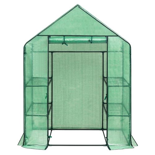 Serre De Jardin Pe.serre Légumes Avec Porte.143x73x195cm.vert