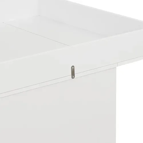 Commode À Langer 3 Tiroirs Avec Table À Langer En MDF 80x48x78 cm - Blanc