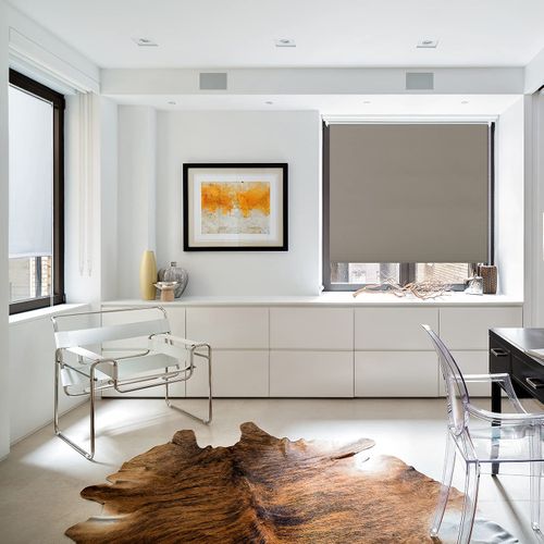 1x Store Enrouleur Occultant. Isolant Thermique Avec Revêtement Sans Perçage. 60x160 Cm Taupe.