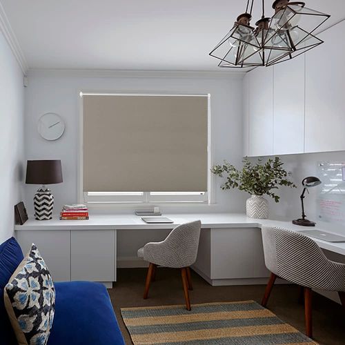 1x Store Enrouleur Occultant. Isolant Thermique Avec Revêtement Sans Perçage. 60x160 Cm Taupe.