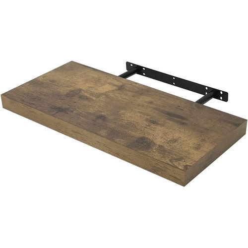 Étagère Murale.étagère Suspendue.étagère Flottante De Cd Dvd.60x23x3.8cm Marron Rustique.