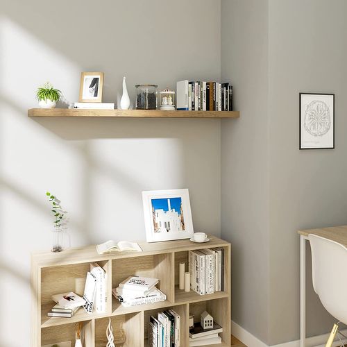 Étagère Murale.étagère Suspendue.étagère Flottante De Cd Dvd.90x23x3.8cm Marron Rustique.