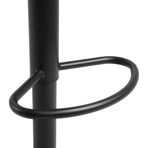 Tabouret De Bar-Réglable En Hauteur-Chaise De Bar Rotatif à 360 Dégrées-Noir
