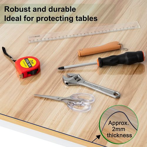 Nappe 2mm Imperméable Transparente 90x180 Cm.Rectangulaire Nappe De Table En Pvc