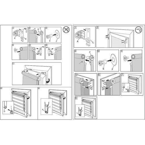 Store Enrouleur Double Fixation Rapide Store Isolant Thermique 90x120 cm Gris