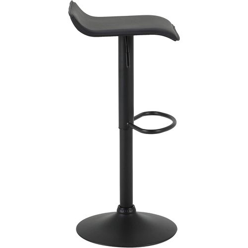 2x Tabourets De Bar - Chaise De Bar Réglable En Hauteur - Rotatif à 360 Dégrées - Noir