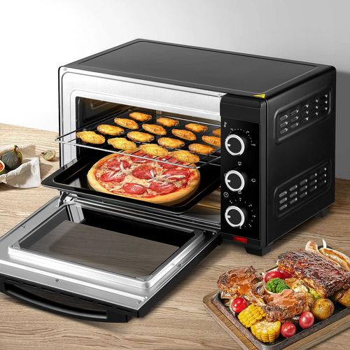 Mini Four 28l - 1600 W-100-230°c-Minuterie 0-60 Min- 3 Modes -Noir