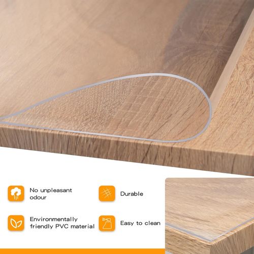 Nappe Transparente Imperméable 70x120cm.film De Protection Pour Table En Pvc.épaisseur 1mm.