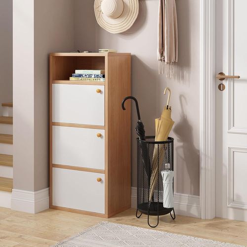 Porte Parapluies En Métal,Porte Parapluie Avec Bac D'égouttement+4 Crochets,23x23x49cm,Anthracite