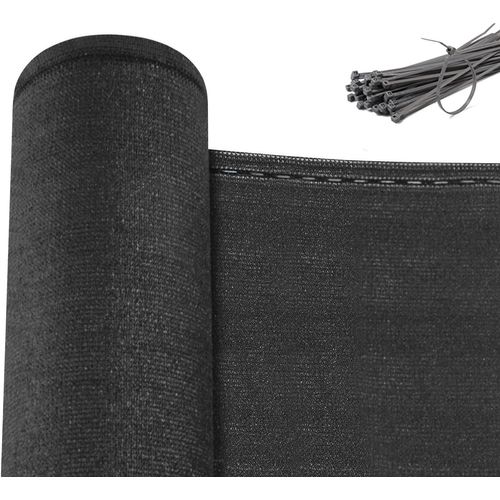 Brise Vue Jardin, Clôture Jardin Extérieure En Hdpe 280g/m²,filet Occultant,1,5x15m,anthracite