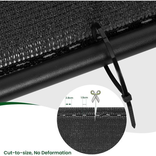 Brise Vue Jardin, Clôture Jardin Extérieure En Hdpe 280g/m²,filet Occultant,1,5x15m,anthracite