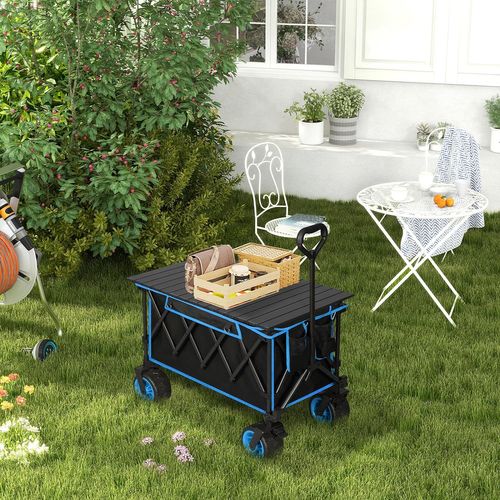 Toit Pare-Soleil Pliable Pour Chariot De Jardin En Tissu Oxford Résistant à L'Eau - Protection Camping Pique-nique Pêche