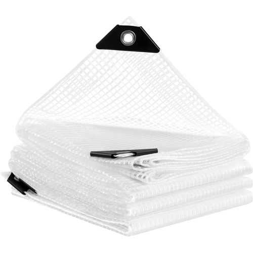 Bâche De Protection Imperméable En 140g/m² Pe Avec Oeillets En Métal Antiroullie.3x3m,transparente