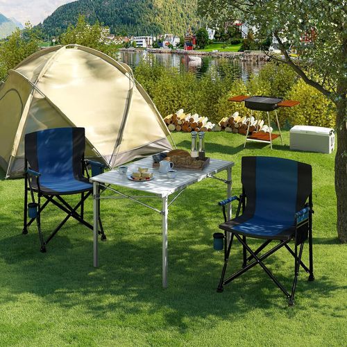 Table De Camping Pliante En Aluminium,table D'appoint,capacité De Charge 60kg,104x69x70cmargent