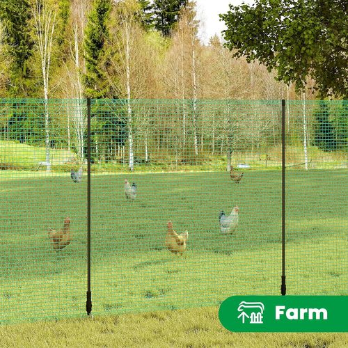 Filet Volière Robuste 36 Fils - Maille 5cm, Anti-UV, Pour Protection Oiseaux Ou Poulailler