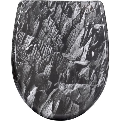 Abattant Wc Avec Frein De Chute,charnières Réglables,montage Supérieur/inférieur,en Plastique