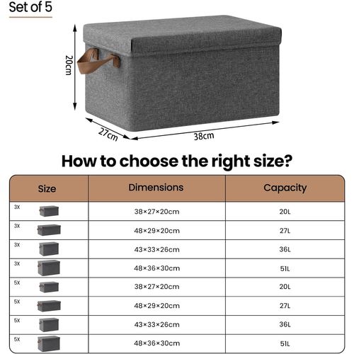 3 Boîtes De Rangement En Carton AVA | Maisons Du Monde