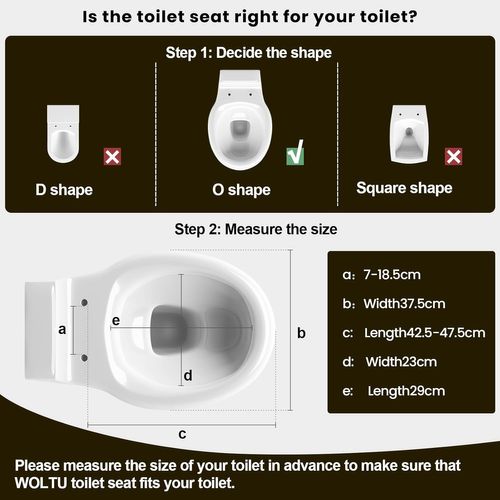Abattant Wc Avec Frein De Chute, Dégagement Rapide, Charnières Réglables, En Plastique Duroplast
