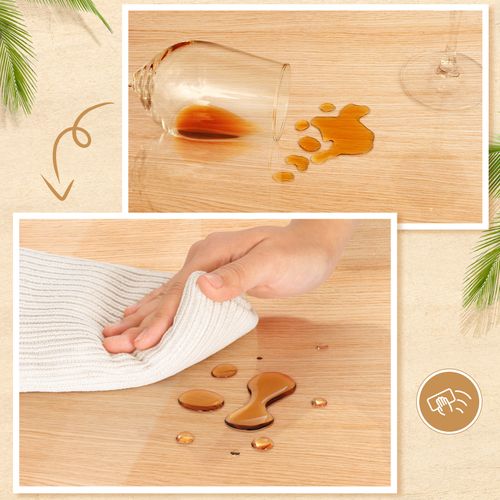 Nappe Transparente, 90x160 Cm, Nappe De Table En Pvc, Imperméable, Antitache, Épaisseur De 2mm