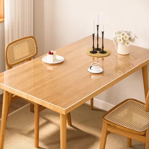 Nappe Transparente, 80x140 Cm, Nappe De Table En Pvc, Imperméable, Antitache, Épaisseur De 2mm