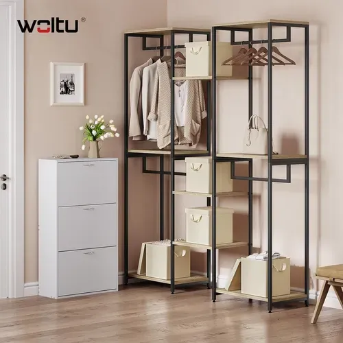 3 X Cubes De Rangement Pliable 27x27x27cm, Boîtes Rangement Tissu Avec Couvercle,avec Poignée,crème