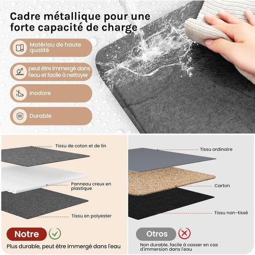3 X Cubes De Rangement Pliable 33x33x31,5cm,boîtes Rangement Tissu Avec Couvercle,avec Poignée,gris