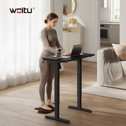 Bureau Assis Debout, Hauteur électrique,avec 3 Hauteurs De Mémoire,80x48x118 Cm,noir