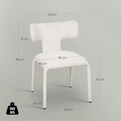 6x Chaise De Salle à Manger Avec Structure En Métal,Siège Et Dossier Rembourrés,En Lin Coloré,Beige