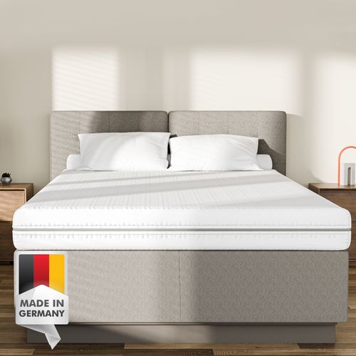 Matelas Mousse 100x200 Cm 7 Zones Matelas D'appoint Épaisseur 18 Cm Housse Lavable