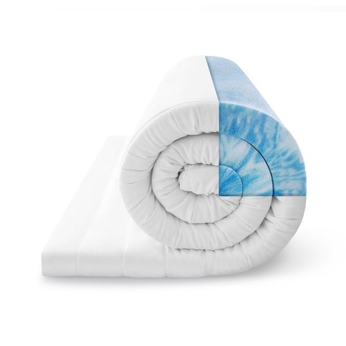 Surmatelas 180x200 Cm Moelleux, Sur-matelas En Mousse Gel Ergonomique, Confortable Et Respirant