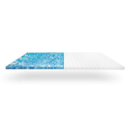 Surmatelas 90X190X7 Cm En Mousse À Mémoire De Forme, Bambou Et Gel