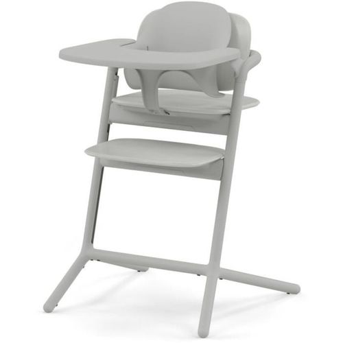 Chaise Haute évolutive Grise Avec Set Bébé Et Plateau