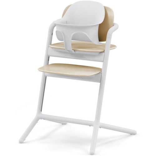 Chaise Haute évolutive 3-en-1 Avec Set Bébé Et Plateau, Sand White