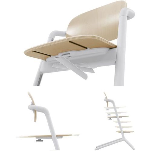 Chaise Haute évolutive 3-en-1 Avec Set Bébé Et Plateau, Sand White