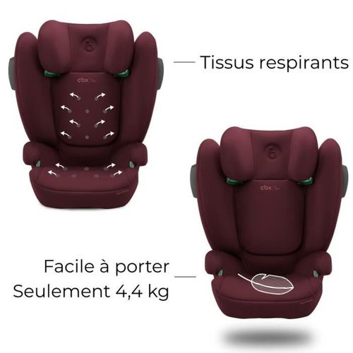 Solution B3 I-fix - Siège Auto Isofix Groupe 2/3, R129/03, Repose-tête 12 Pos