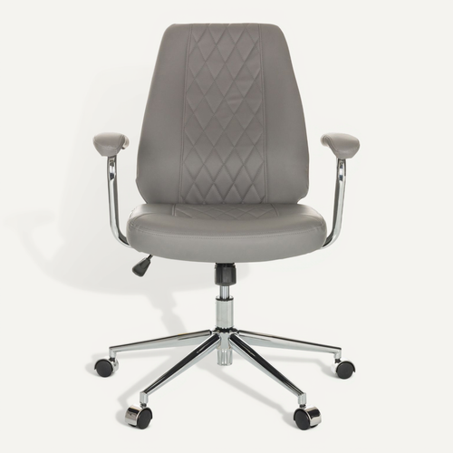 Siège De Direction Pour Bureau à Domicile Theo I Simili Gris Accoudoirs Fournis, Surface Toucher