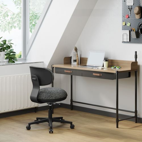 Chaise De Bureau Sitmotion B Tissu Gris Sans Accoudoirs