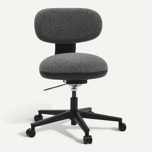 Chaise De Bureau Sitmotion B Tissu Gris Sans Accoudoirs