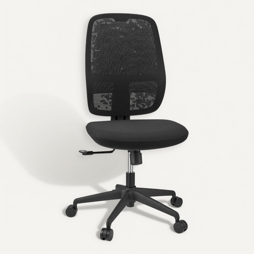 Fauteuil De Bureau Minoro B Tissu / Tissu Maille Noir Sans Accoudoirs