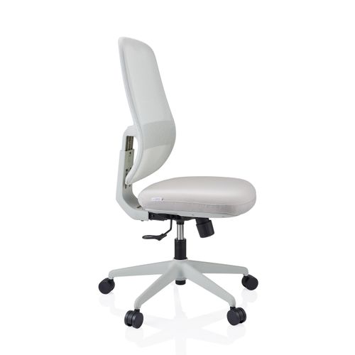 Fauteuil De Bureau Minoro W Tissu / Tissu Maille Taupe Sans Accoudoirs