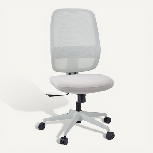 Fauteuil De Bureau Minoro W Tissu / Tissu Maille Taupe Sans Accoudoirs