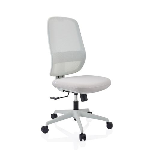 Fauteuil De Bureau Minoro W Tissu / Tissu Maille Taupe Sans Accoudoirs