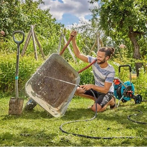 Tuyau D’arrosage Textile 30 M 13 Mm Avec Lance Et Adaptateurs