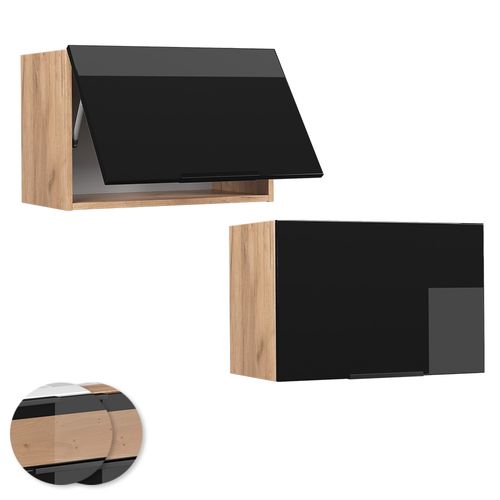 Élément Haut Meuble Cuisine Fame-Line - 60 Cm, Chêne Anthracite Or, Vicco, Neuf