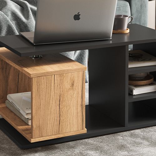 Table Basse Rafi 40213 Noir 88x35cm