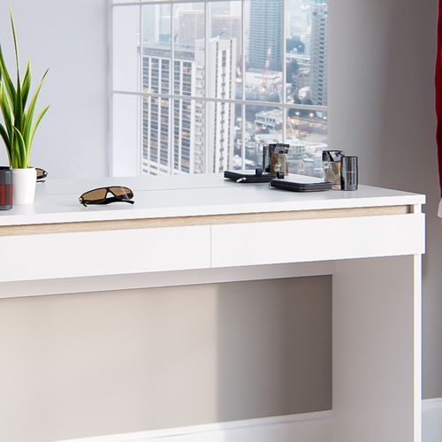 Coiffeuse Emma 29162 Blanc 120cm Sans Miroir