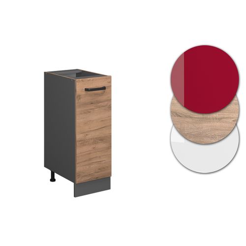 Vicco Meuble Cuisine R-Line, Chêne De Force Doré/Anthracite, 40 Cm Sans