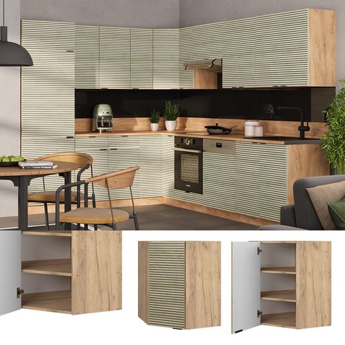 Elément haut de cuisine Fame-Line Gris foncé 60cm Vicco | Gris foncé | Armoire suspendue 60 cm | 406673152078703