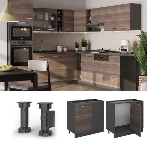 Meuble Dangle R-line 53927 Gris Noble 86cm , Pt Chêne