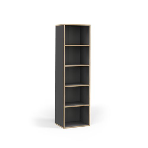 Bibliothèque Tetrix 56547 Anthracite 40x140cm Avec 5 Compartiments